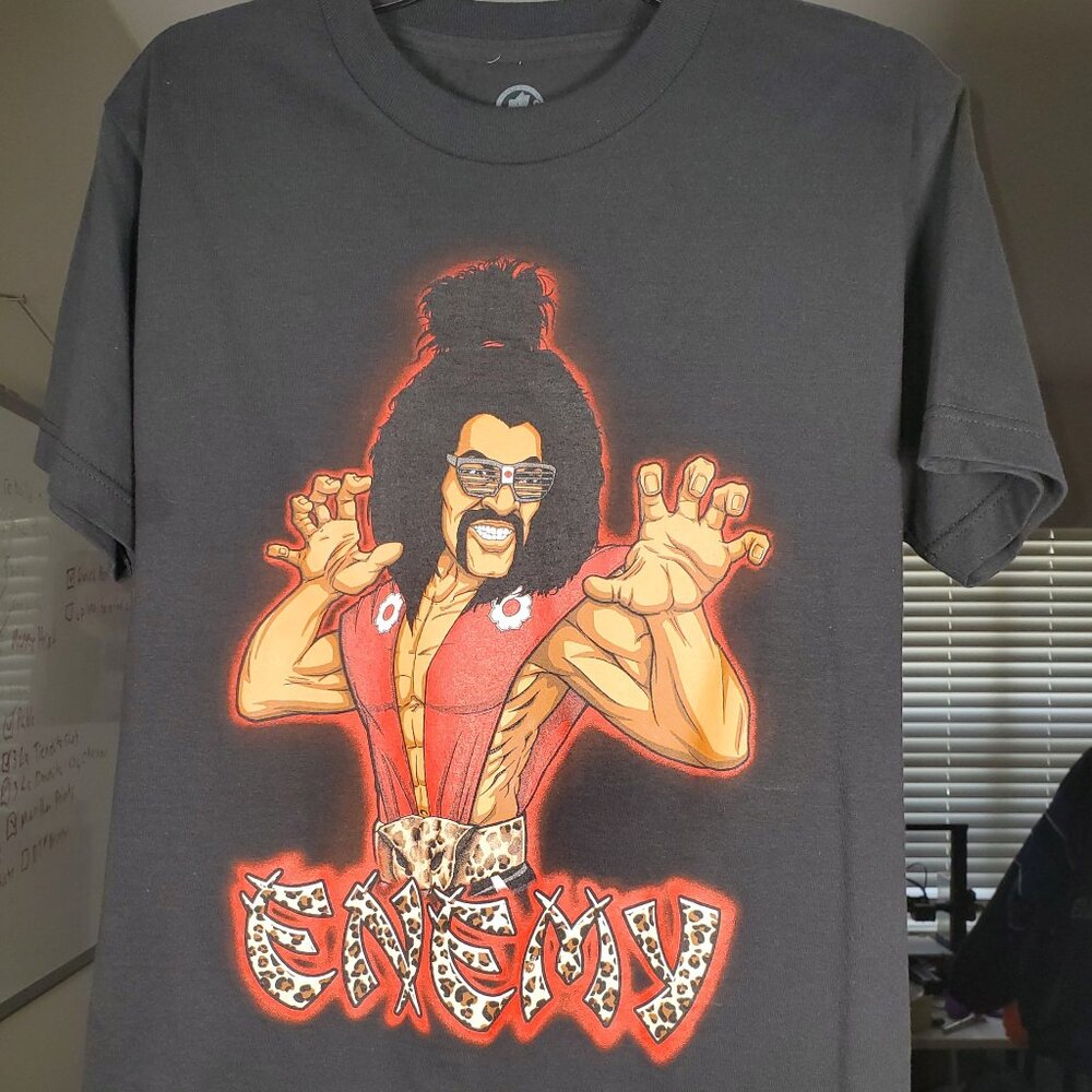 MENS BLACK ENEMY OF THE STATE SHO NUFF T-SHIRT SMALL